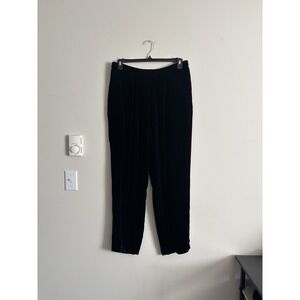 Vintage Y2K‎ 90s 2000s Whimsigoth Velvet Pants Stretch SILK David Dart Plus 1X